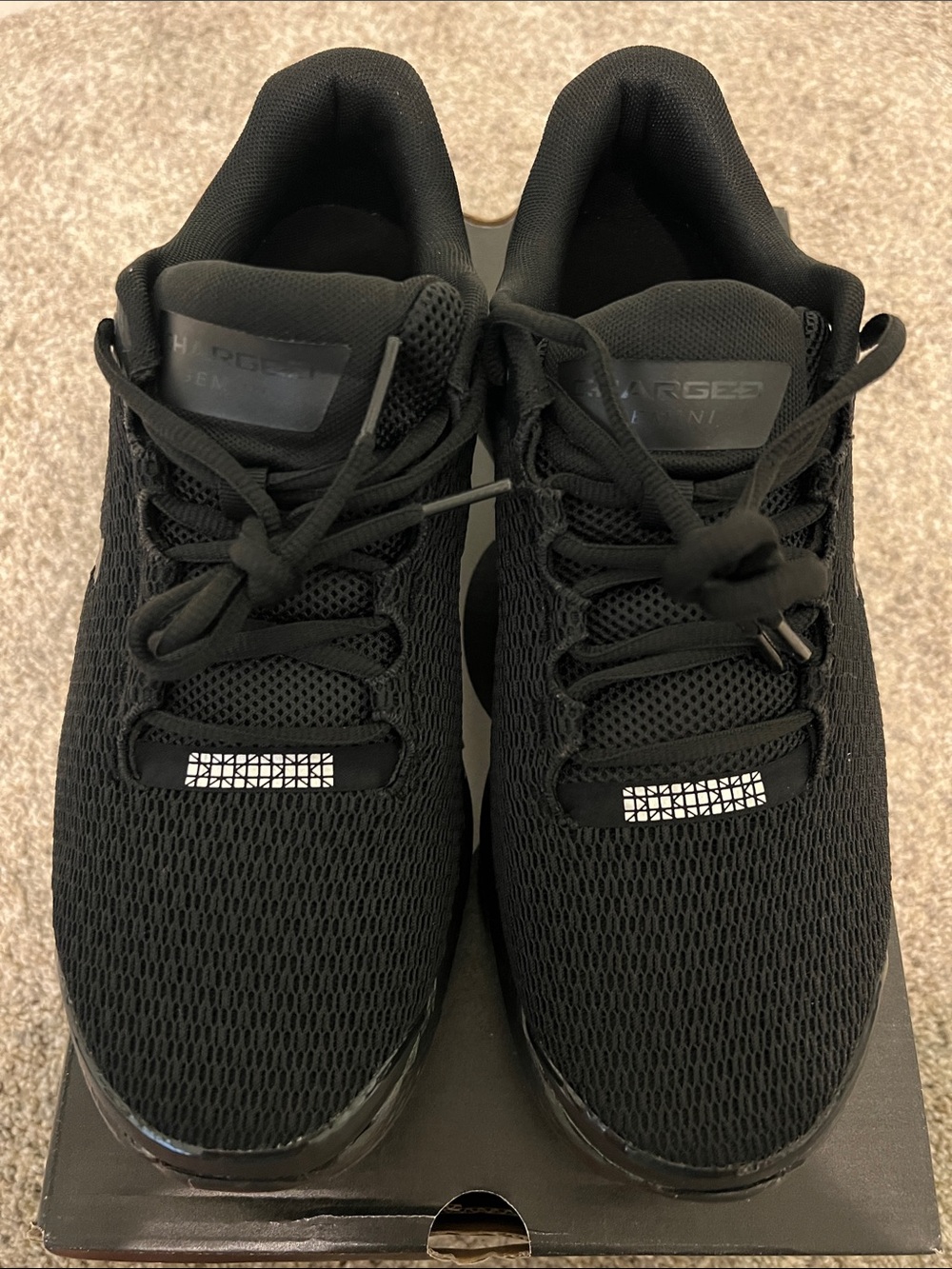Under Armour Men’s Black Mesh Training Sneakers